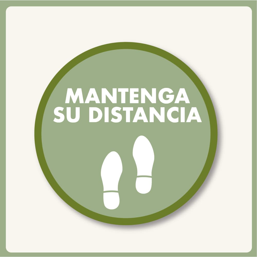Mantenga su distancia floorgraphic - covid19