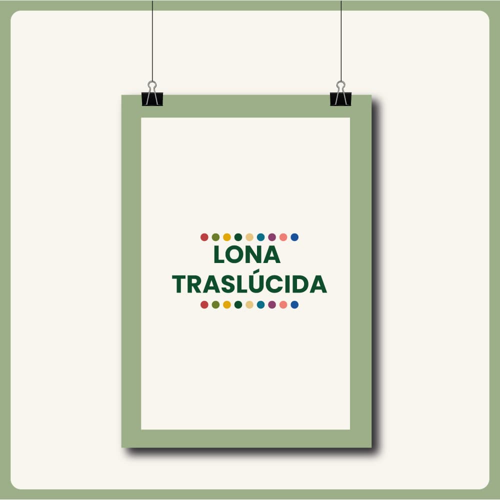 Lona translucida
